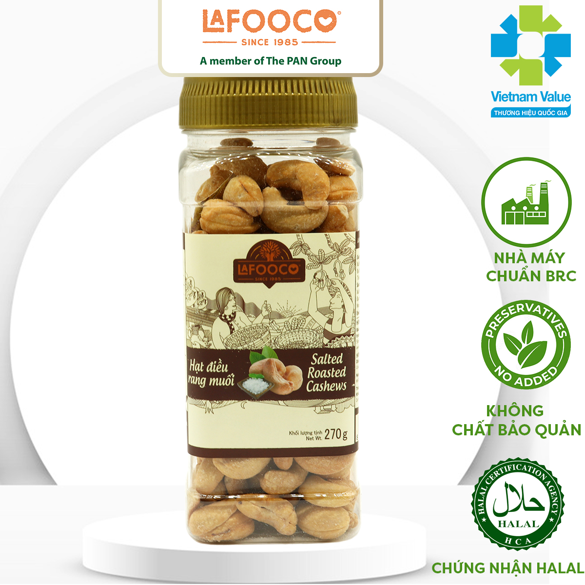 Hạt Điều Rang Muối LAFOOCO 270g