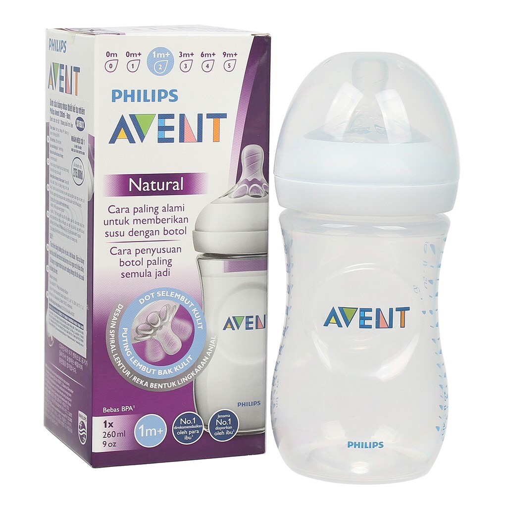 COMBO 2 BÌNH SỮA PHILIPS AVENT NATURAL 125ml/260ml