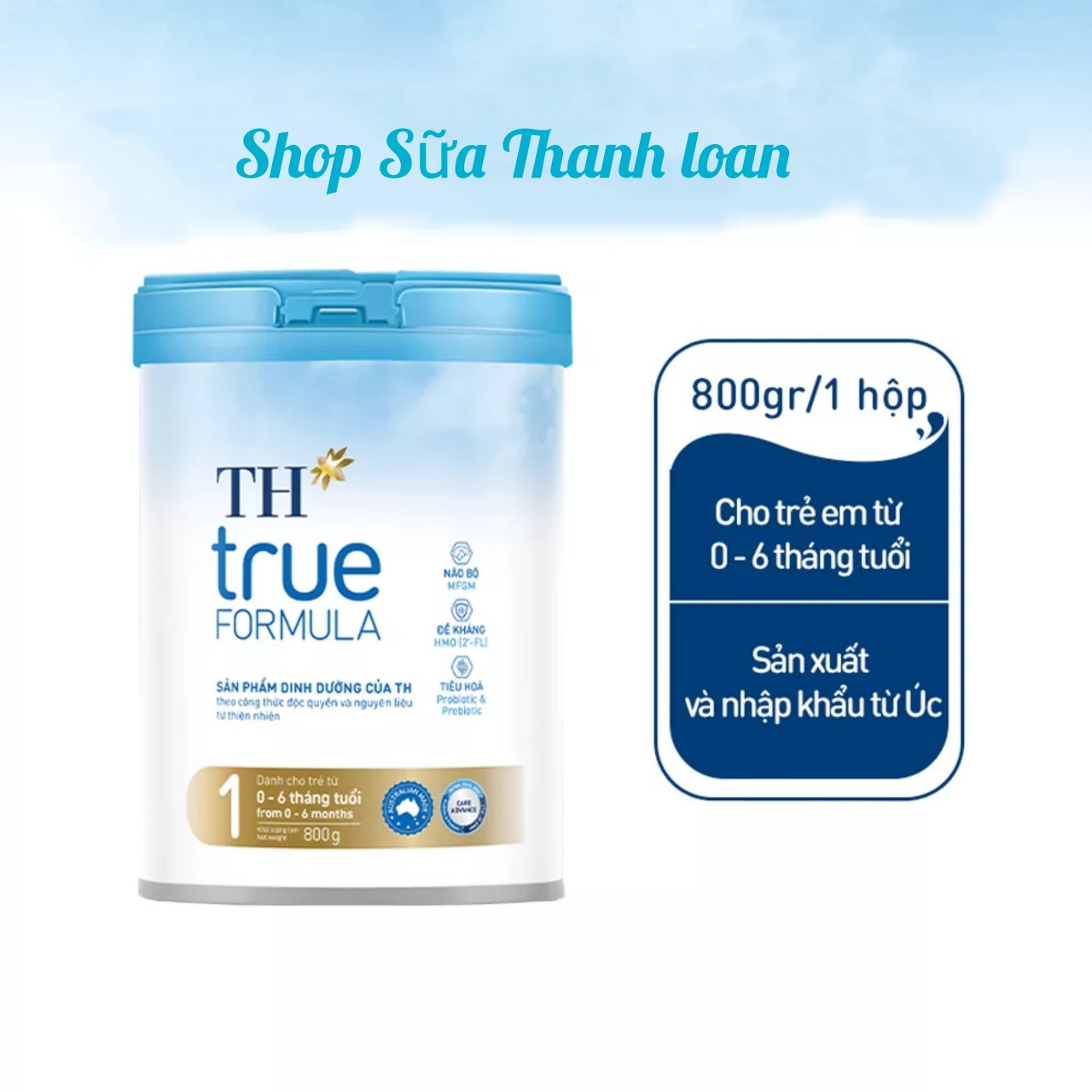 Sữa bột dinh dưỡng công thức th true formula 1 800g .