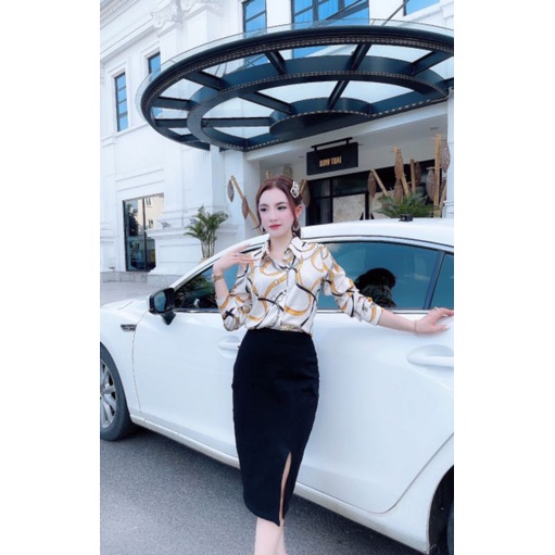 CHân váy dài ,CHân váy A xẻ tà
