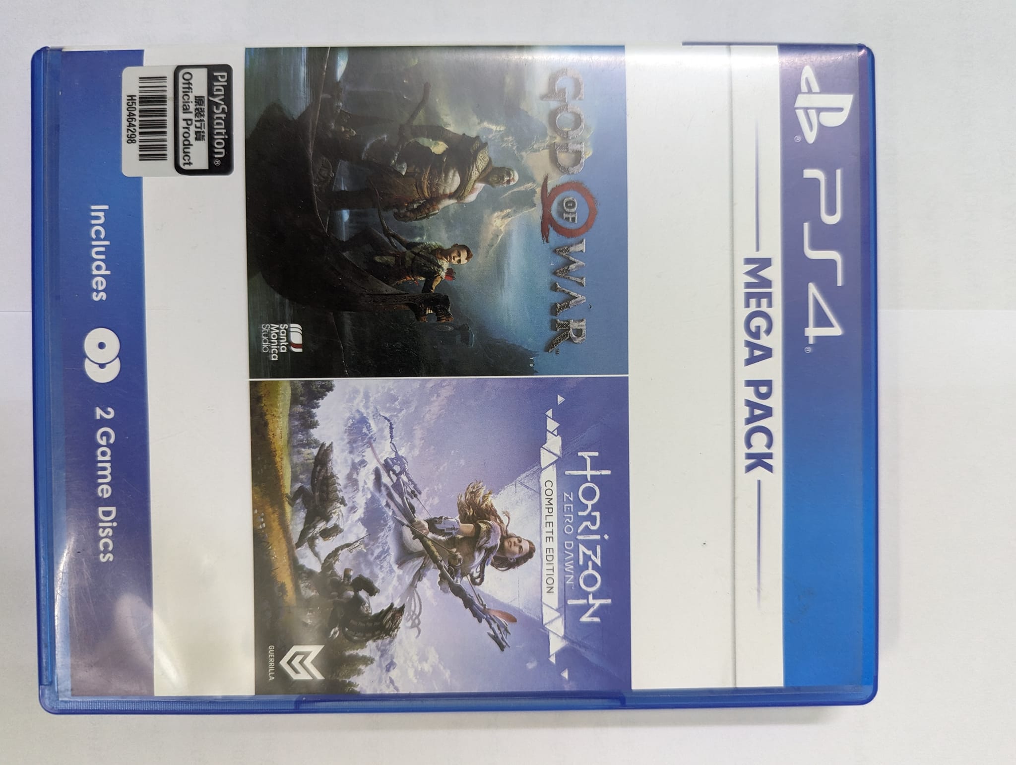 Đĩa game PS4 Mega Pack God of war và Horizon CE.