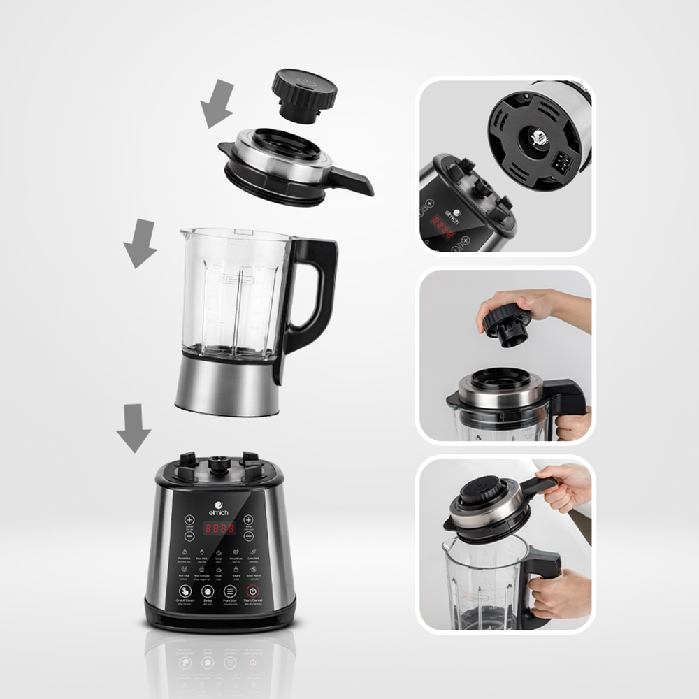 Máy Làm Sữa Hạt EMICH CBE-3902 (Dung Tích Cối 1,75L - Công Suất 1600W - 10 Chức Năng) - Hàng Chính Hãng
