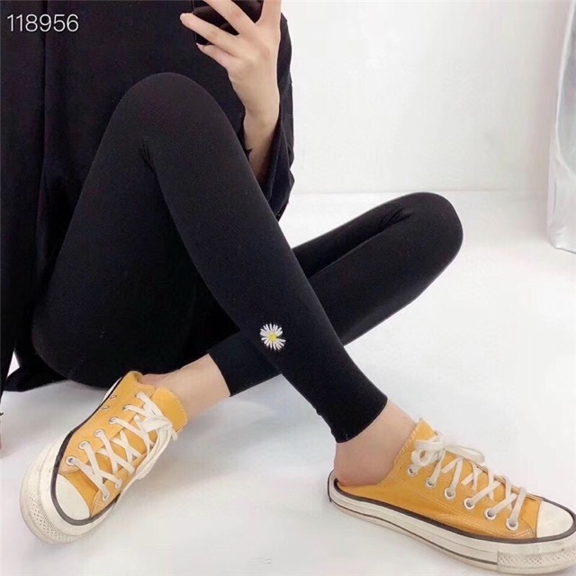 Quần legging hoa cúc freesz 40-58kg