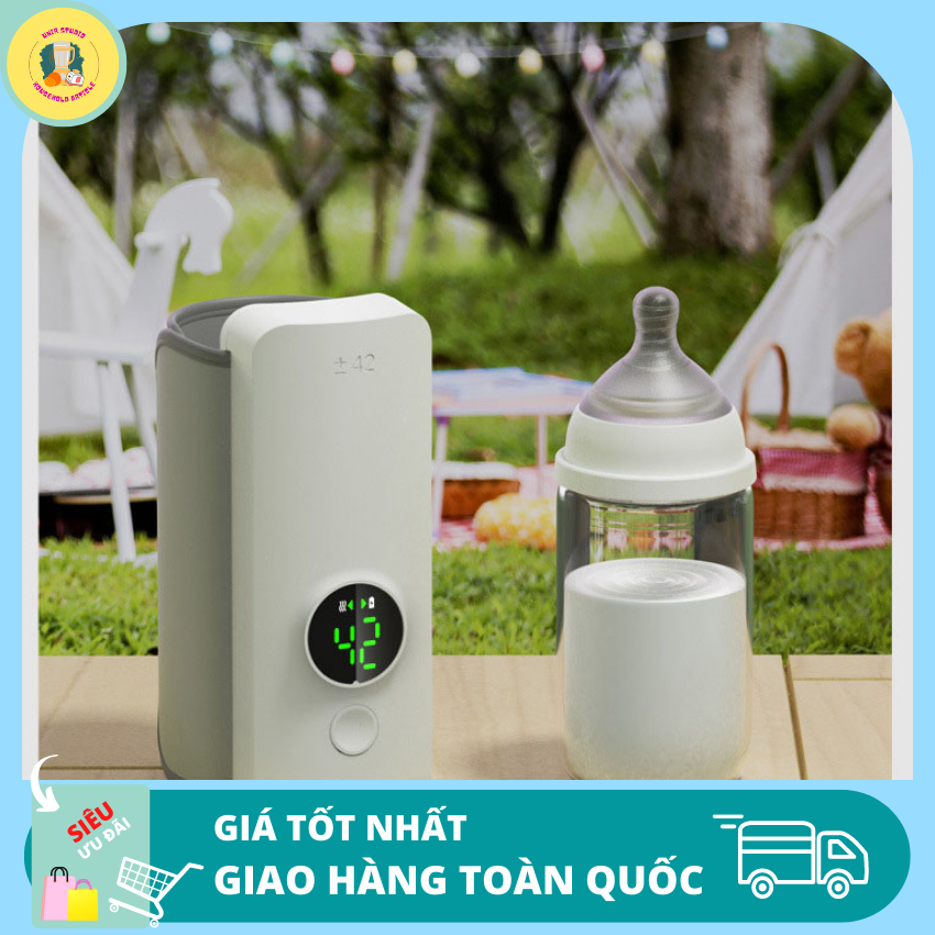 Máy hâm sữa không dây Finose, ủ sữa nhiệt độ không đổi, làm nóng liên tục