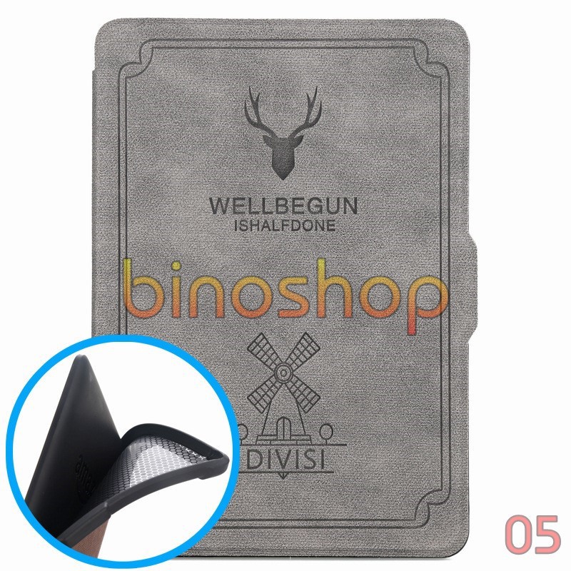 Bao da Kindle Paperwhite WELLBE (lưng silicon) - Case, Cover Kindle