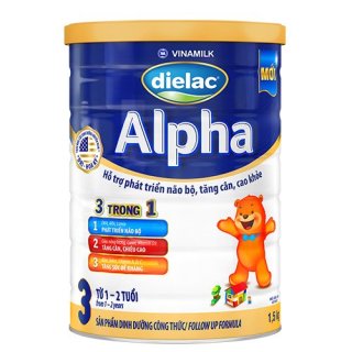 Sữa bột Dielac Alpha 4 lon 1.5kg Cho bé từ 2 đến 6 tuổi thumbnail