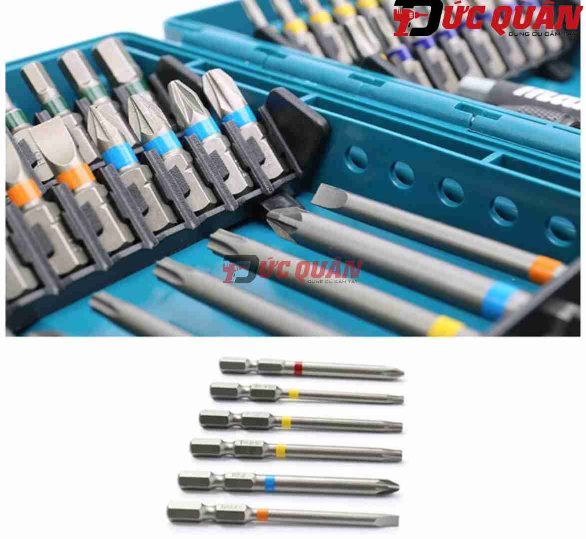 Bộ mũi vít nhiều màu Makita B-55697 (43 chi tiết/bộ)
