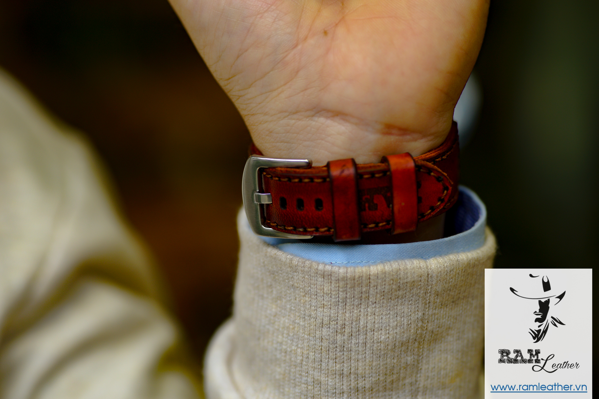 WATCH STRAPS DOUBLE COW LEATHER REAL