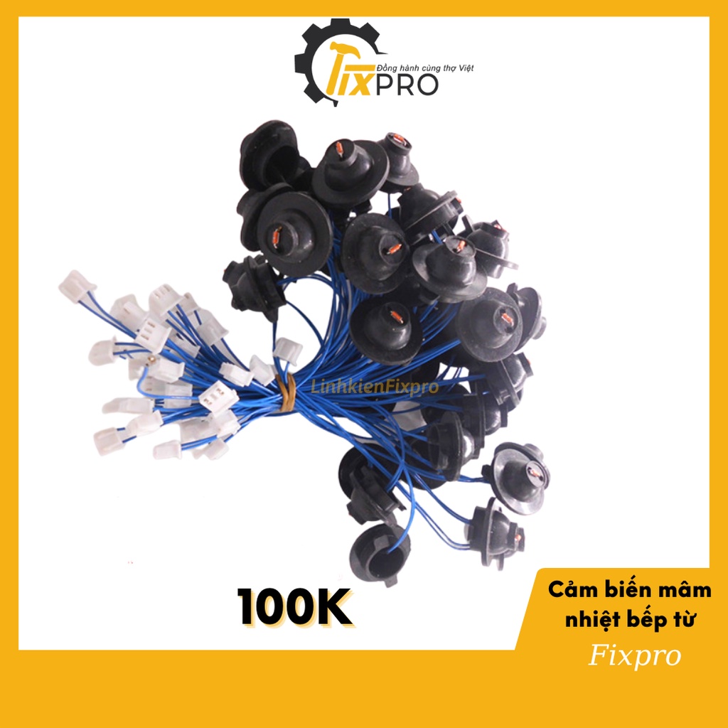 Cảm biến mâm nhiệt bếp từ 100K màu xanh