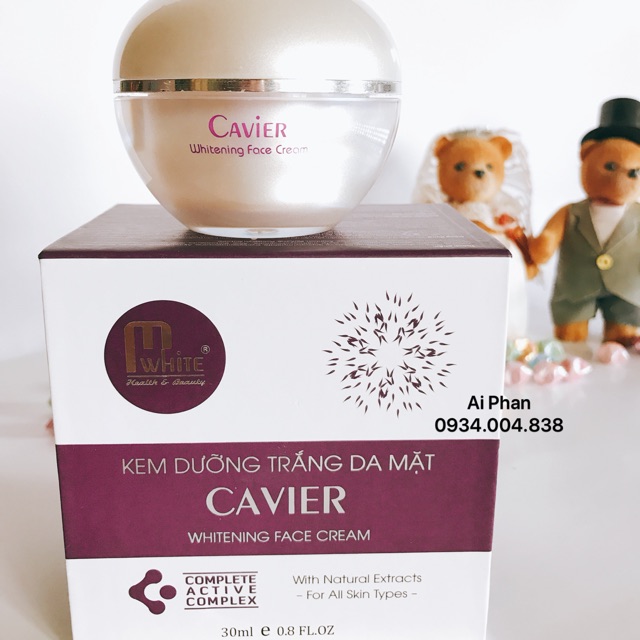 Kem face thạch Cavier mwhite - k kèm hạt ngũ hoa
