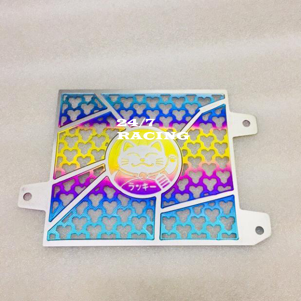 Che két nước TITAN MÈO THẦN TÀI màu điện phân cực nổi gắn xe VARIO, AIRBLADE, SH