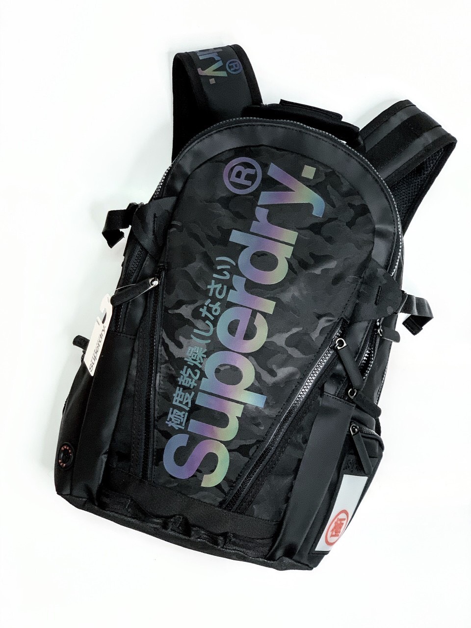 [HCM]Balo đựng laptop SUPERDRY logo phản quang.(ảnh thật)