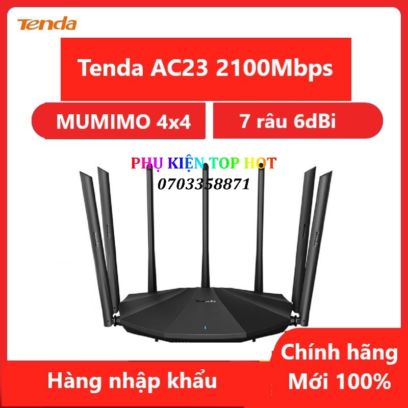 Bộ Phát Wifi Tenda AC23 AC11 AC7 7 Ăng Ten 6dbi