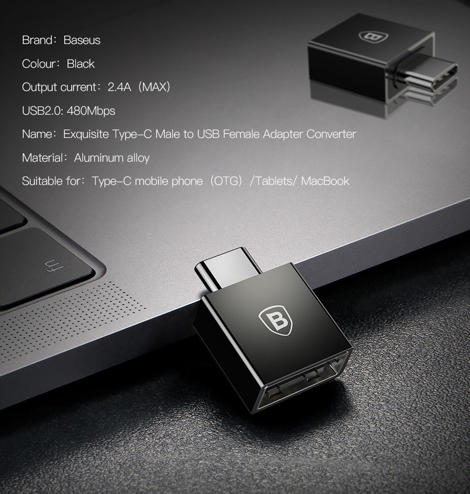 Đầu chuyển OTG USB Type C sang USB Baseus MKStore
