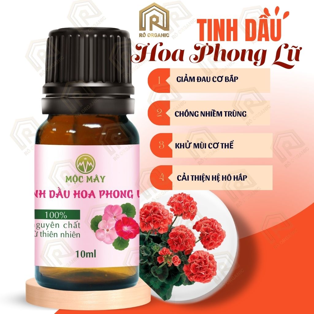 Phong lữ 10ml, tinh dầu thiên nhiên hoa phong lữ khuếch tán hương , giảm căng thẳng - rô organic