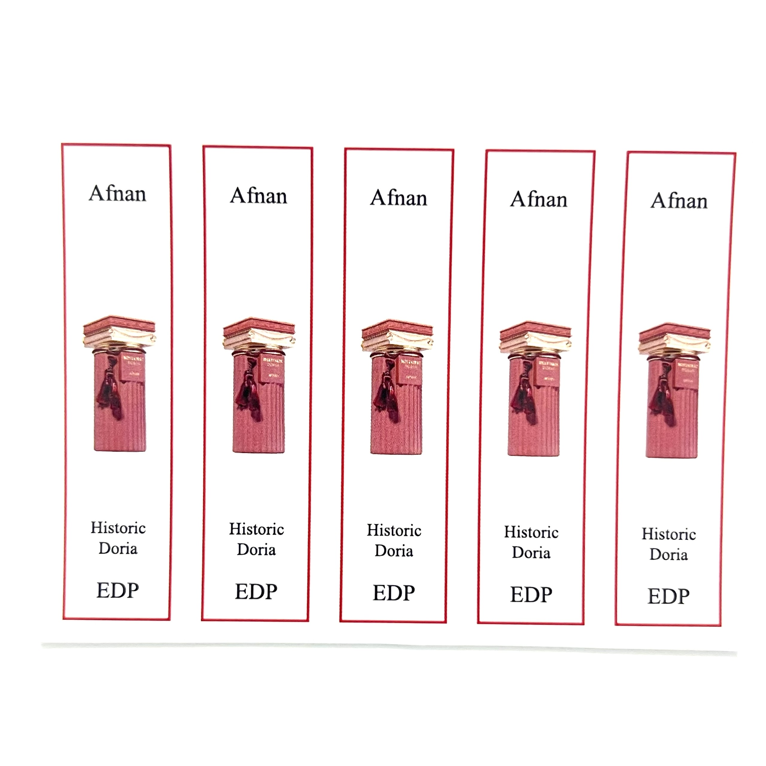 Combo 10 PCs Afnan perfume bottle sticker for full range extract bottle