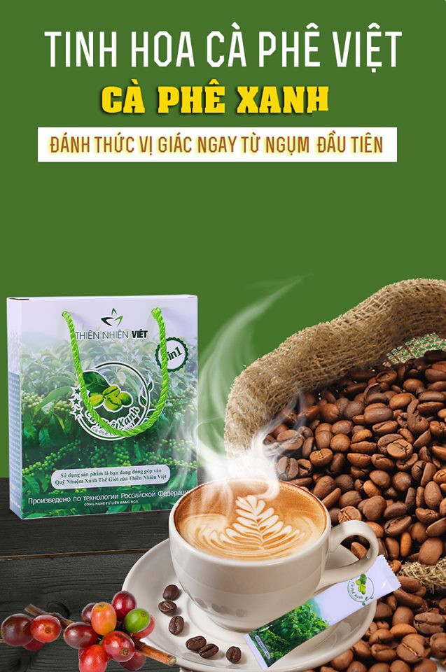 Cà phê xanh kháng mỡ giảm cân 30 gói/ hộp