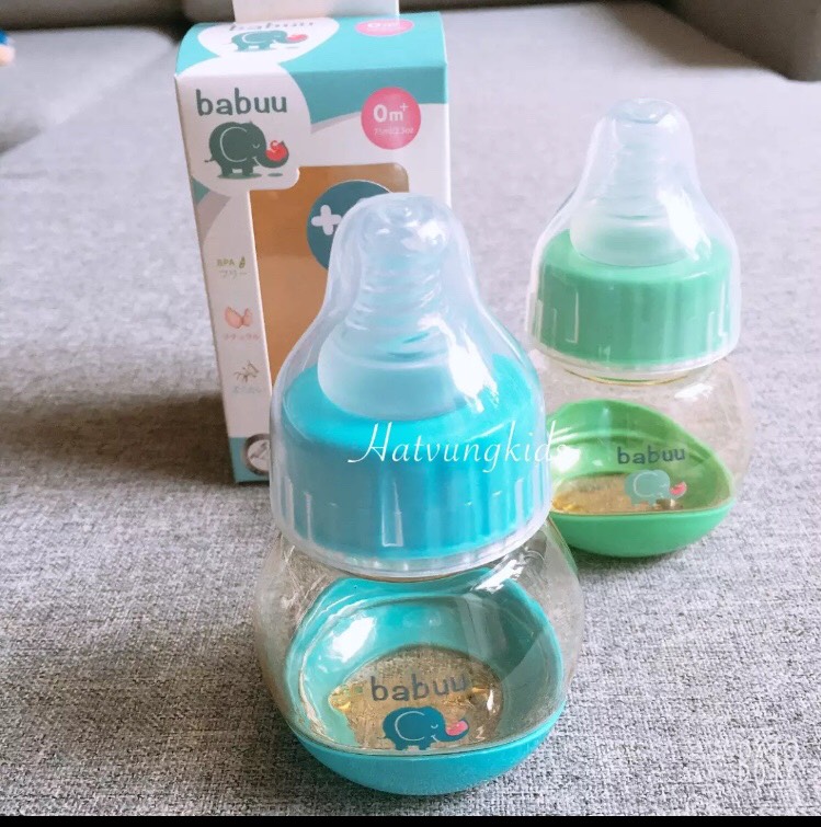 Bình sữa babuu 75ml nhập khẩu chính hãng cho bé sơ sinh