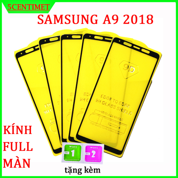 Kính cường lực SAMSUNG A9 2018 ,Kính cường lực FULL màn hình , Tặng kèm giấy lau ướt và giấy lau khô 5CENTIMET