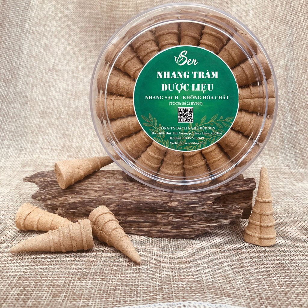 Nhang Tràm Dược Liệu Sạch Búp Sen Huế - (Hương Trầm Búp Sen)