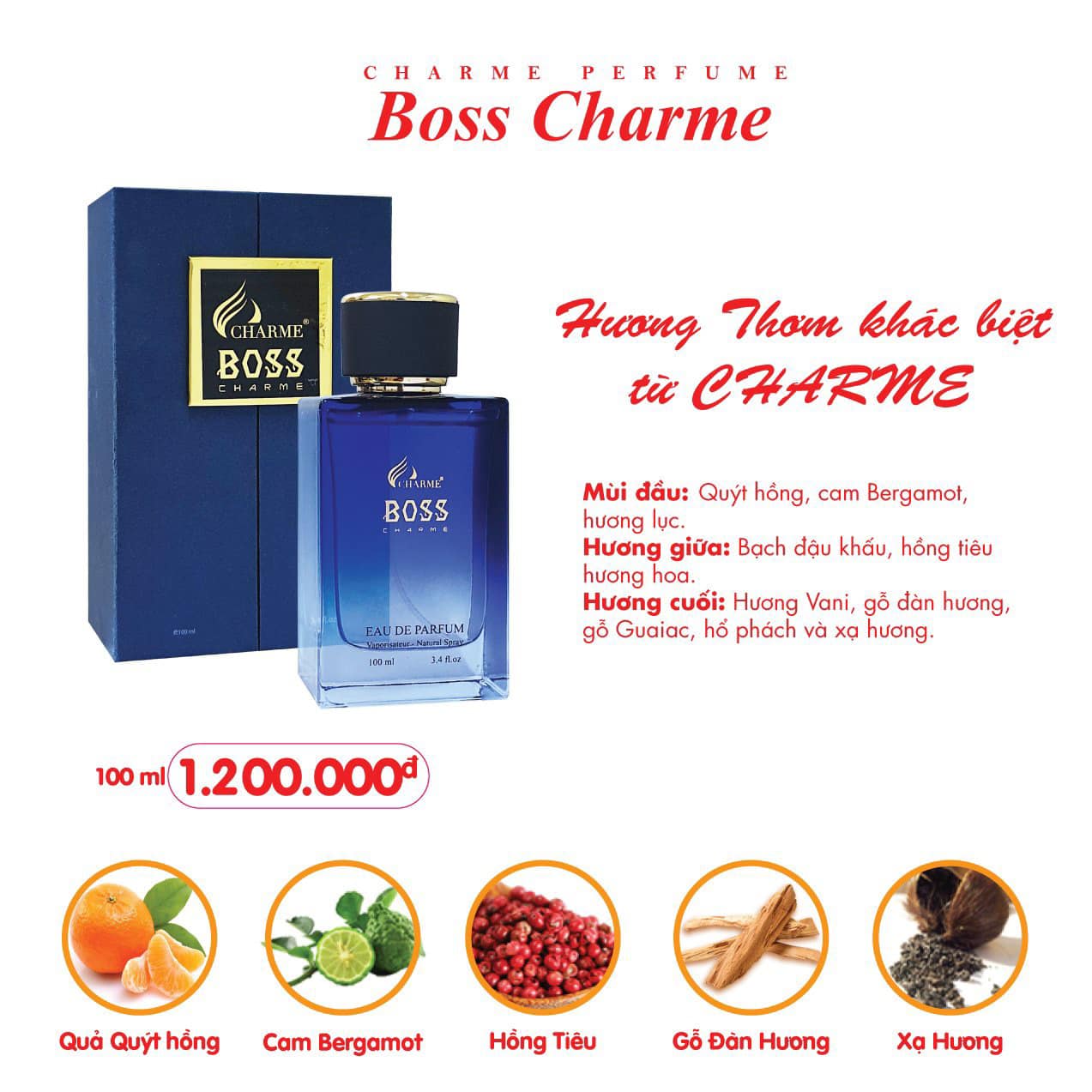 Nước Hoa Nam Boss 100ml