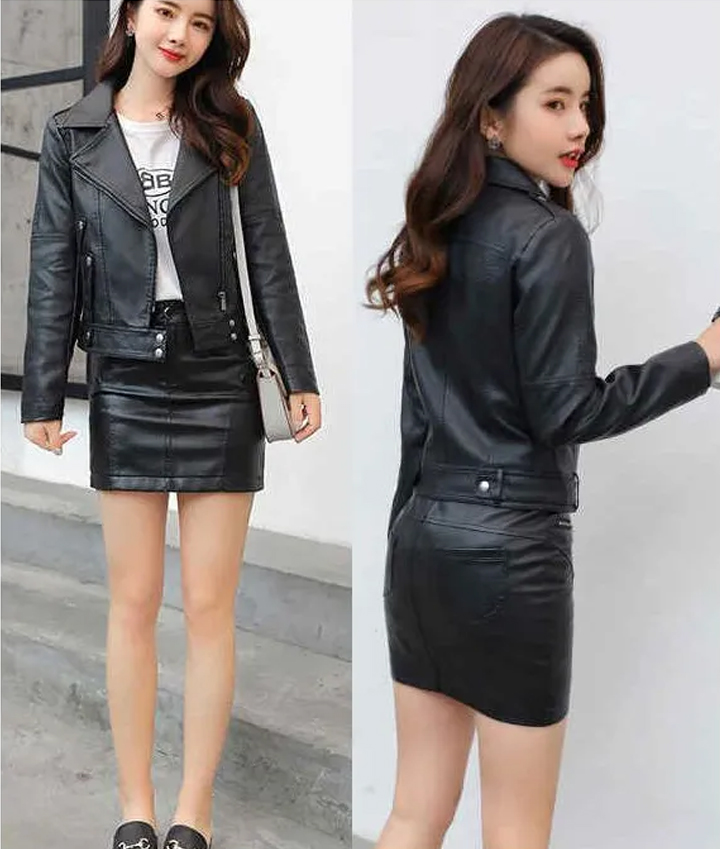 Áo Khoác Da Nữ Cao Cấp Kiểu Dáng Trẻ Trung