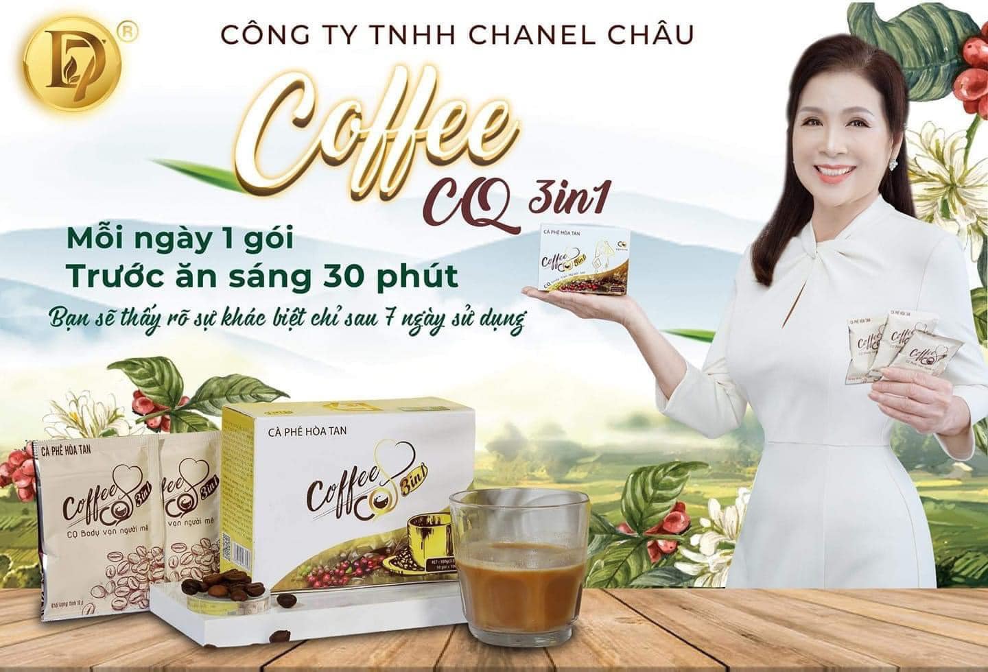 CÀ PHÊ GIẢM CÂN CQ SLIM COFFEE (HỘP 10 GÓI)