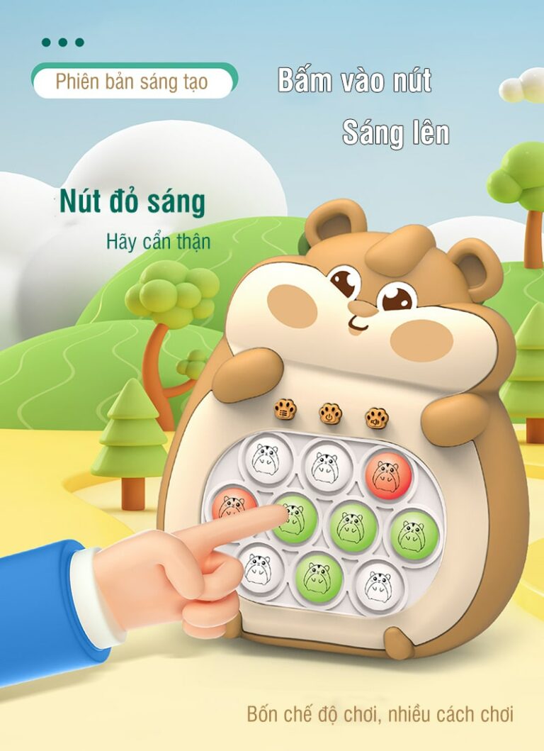 Đồ chơi cho bé máy chơi game Popit thế hệ mới