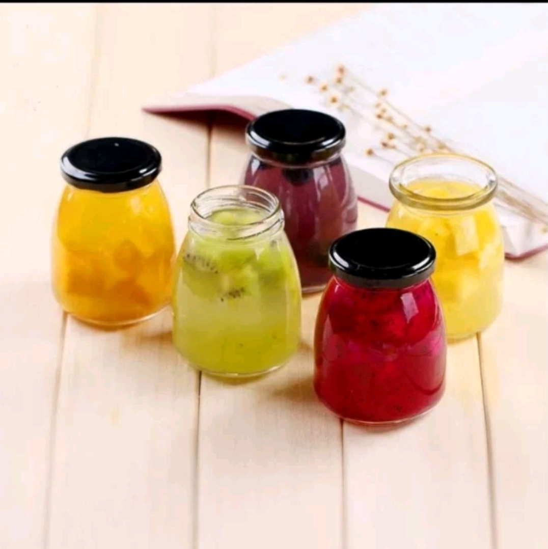 hủ thủy tinh 200ml chưng yến thân lùn nắp thiếc