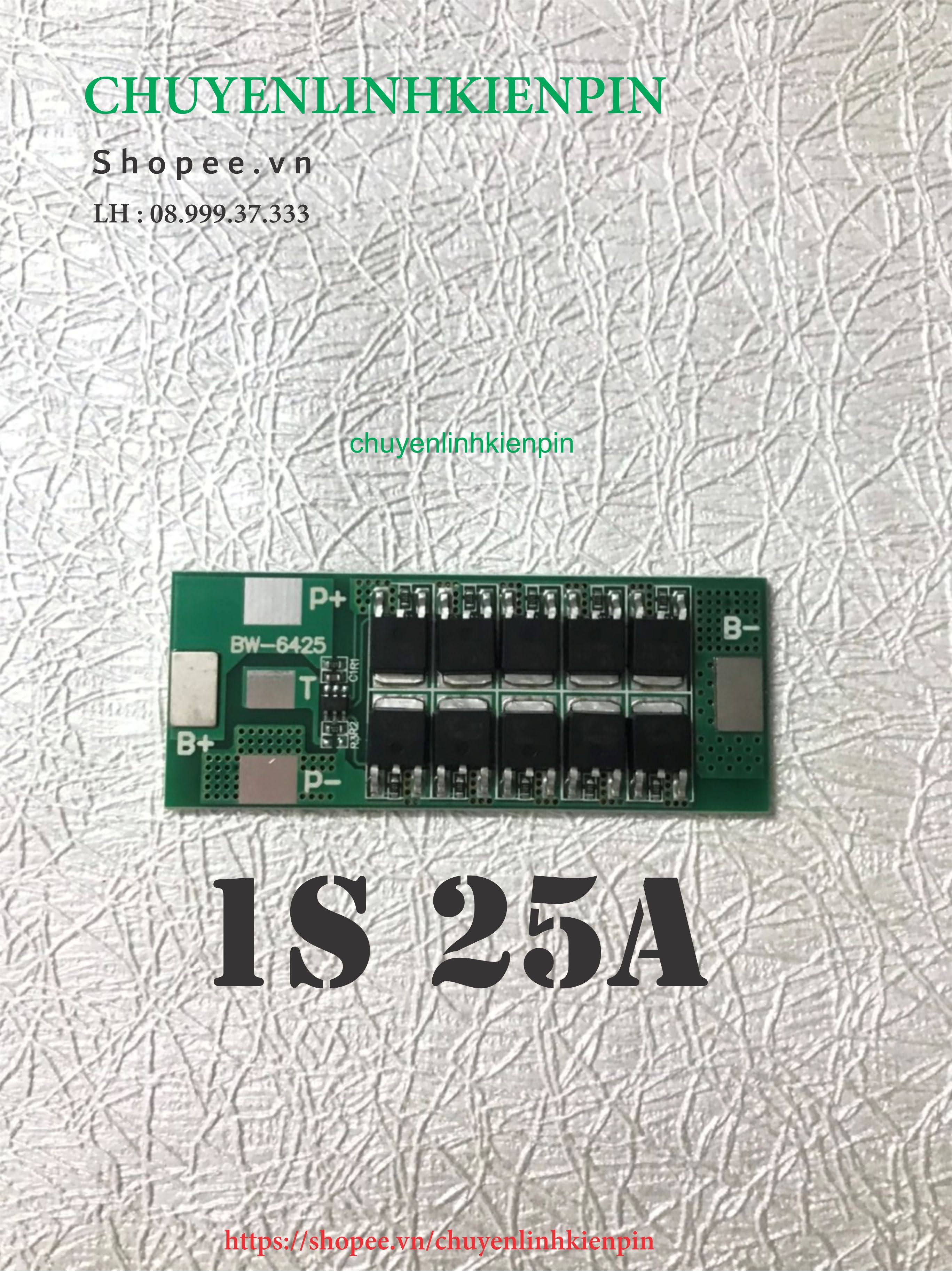 [HCM]Mạch 1S 3.7V-25A BW bảo vệ pin Li-ion ( BL64 84 )