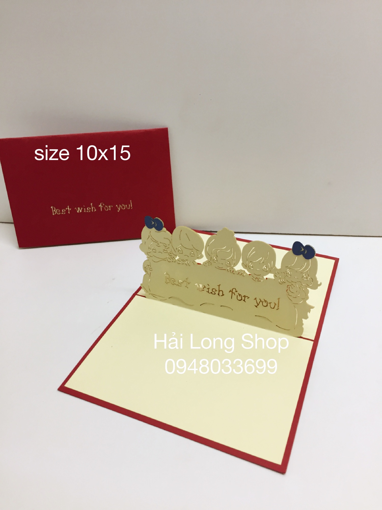 5 Em Bé - Sinh Nhật - Birthday  - Thiệp 3D