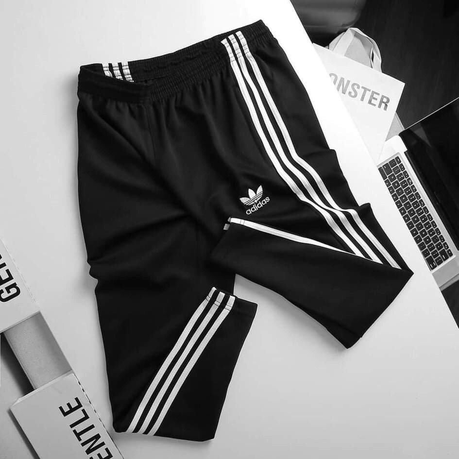 Quần jogger Nam Ba Sọc Thun poly ống bó [̀ ]