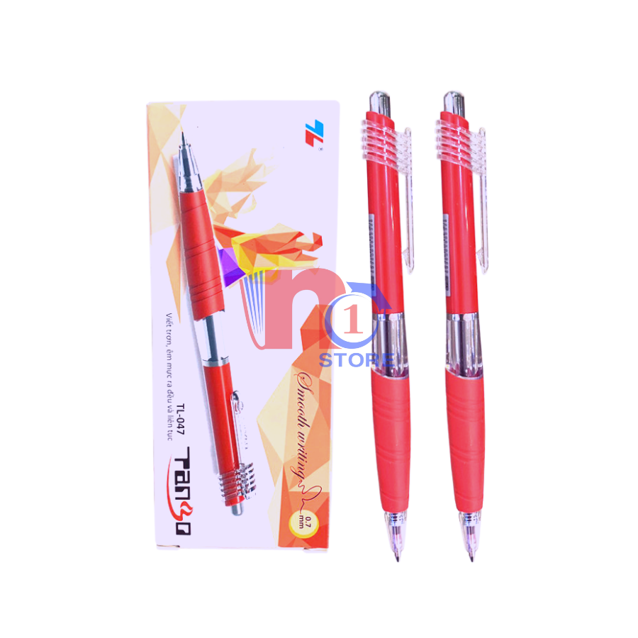 Hộp 10 cây bút bi 0.7mm thiên long tl047