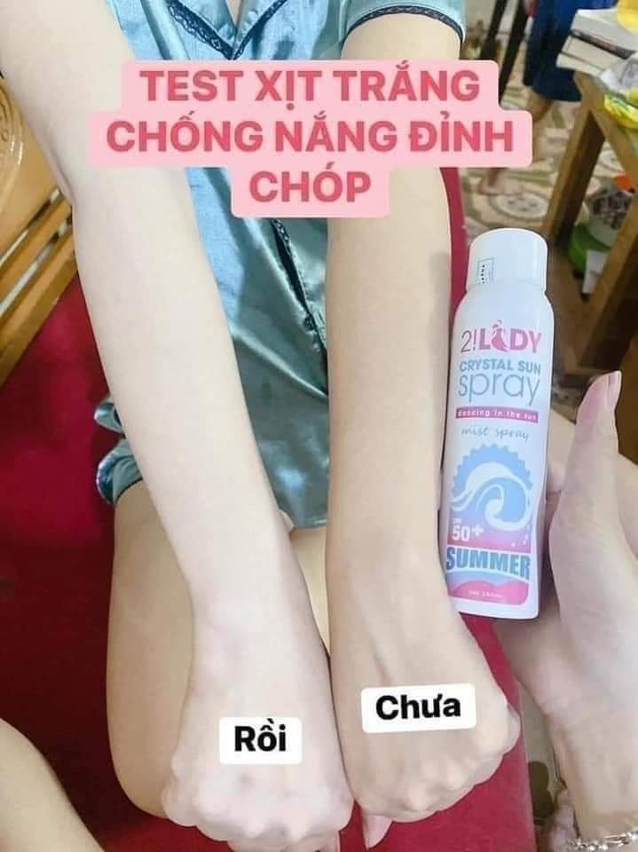 COMBO 2 CHAI XỊT CHỐNG NẮNG 2!LADY MAGIC SKIN