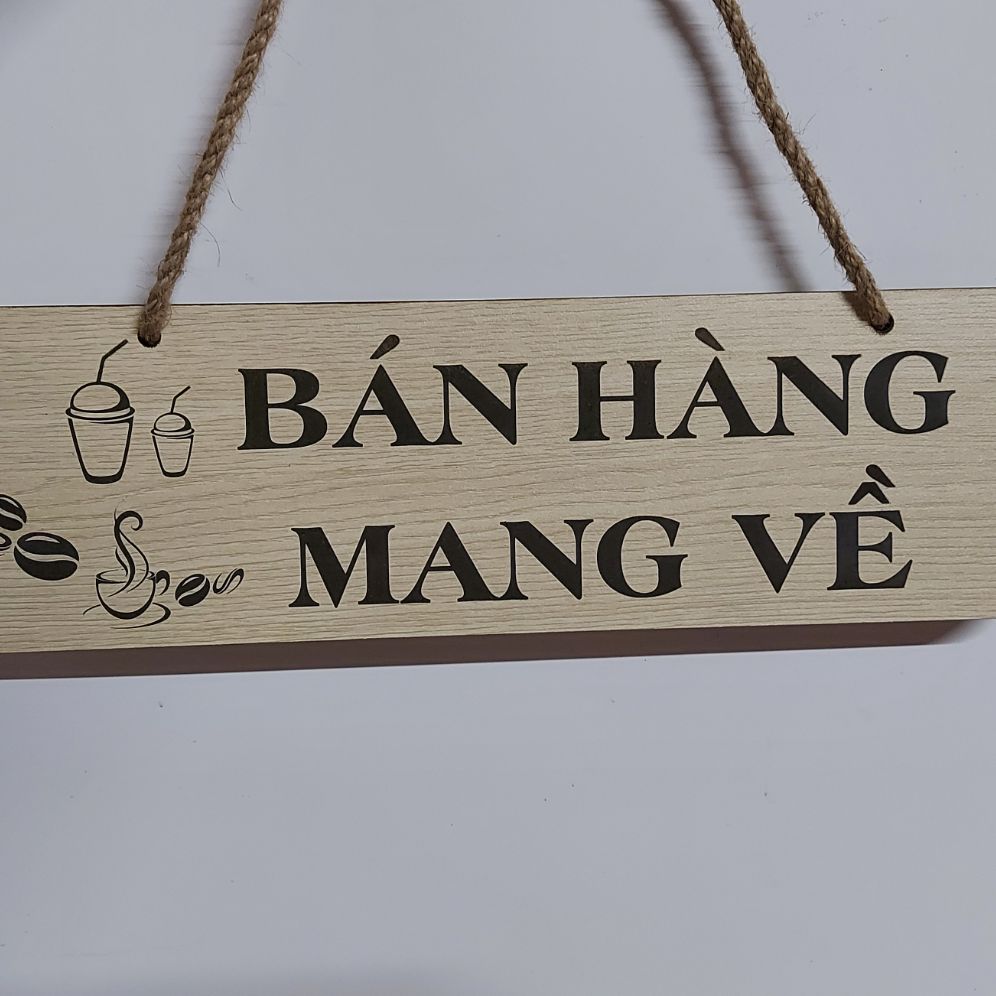 Bảng gỗ Bán Hàng Mang Về Size L