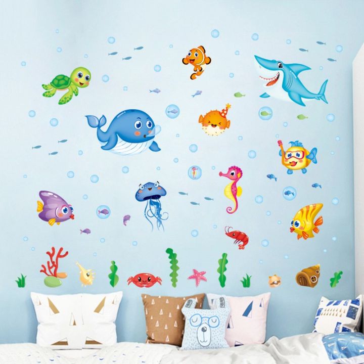 Decal dán tường Sticker Tranh Dán Tường - Động vật biển -XL7206-kiddecals