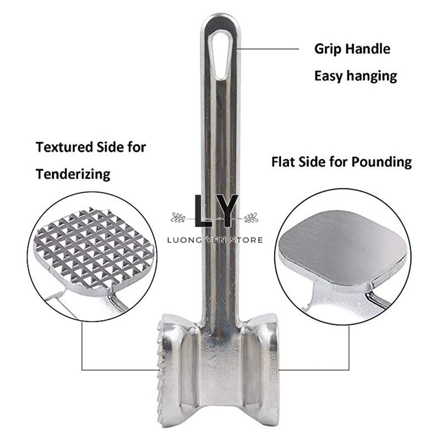Búa Đập Thịt, đá 2 mặt chất liệu nhôm size to