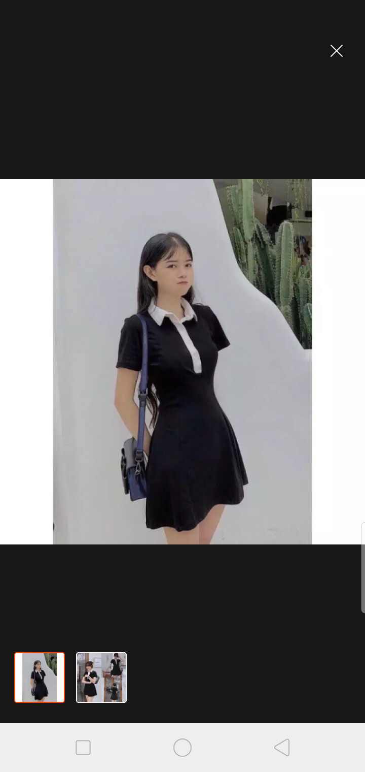 (SALE SẬP SÀN)ĐẦM POLO PHỐI CỔ TRẮNG NĂNG ĐỘNG