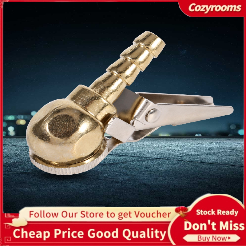 【Quality Assurance】Hose Barb Clip-On Ball Foot Air Chuck Tire/Tyre Inflator Gauge Fitting Tool