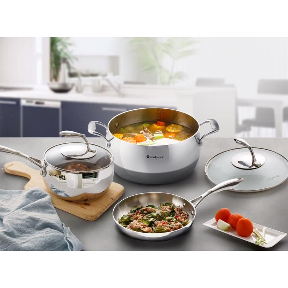 Nồi T Chef Series Casserole 5.7L (nắp kính)