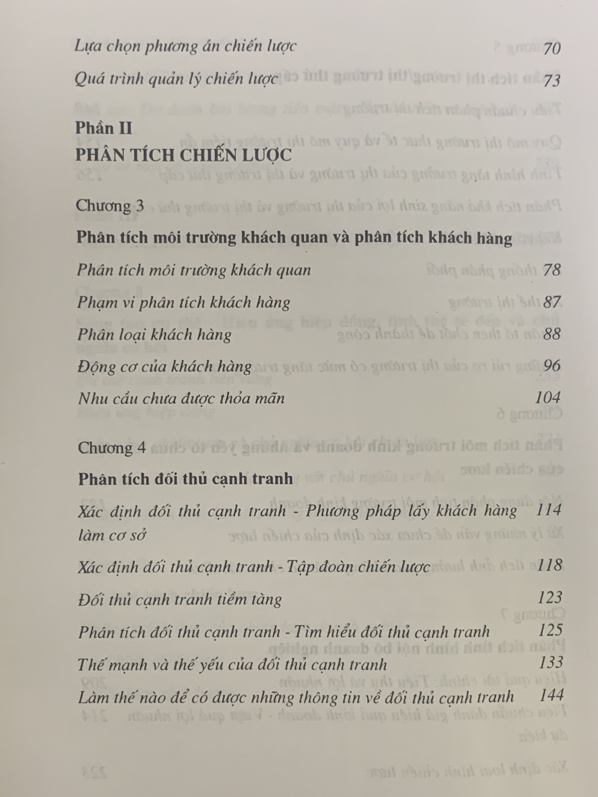 Quản Lý Thị Trường Chiến Lược