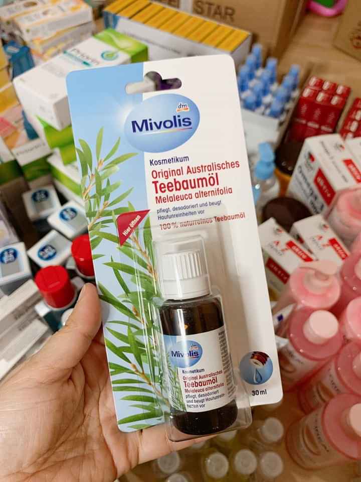 (Review) Tinh dầu tràm trà Mivolis nội địa Đức