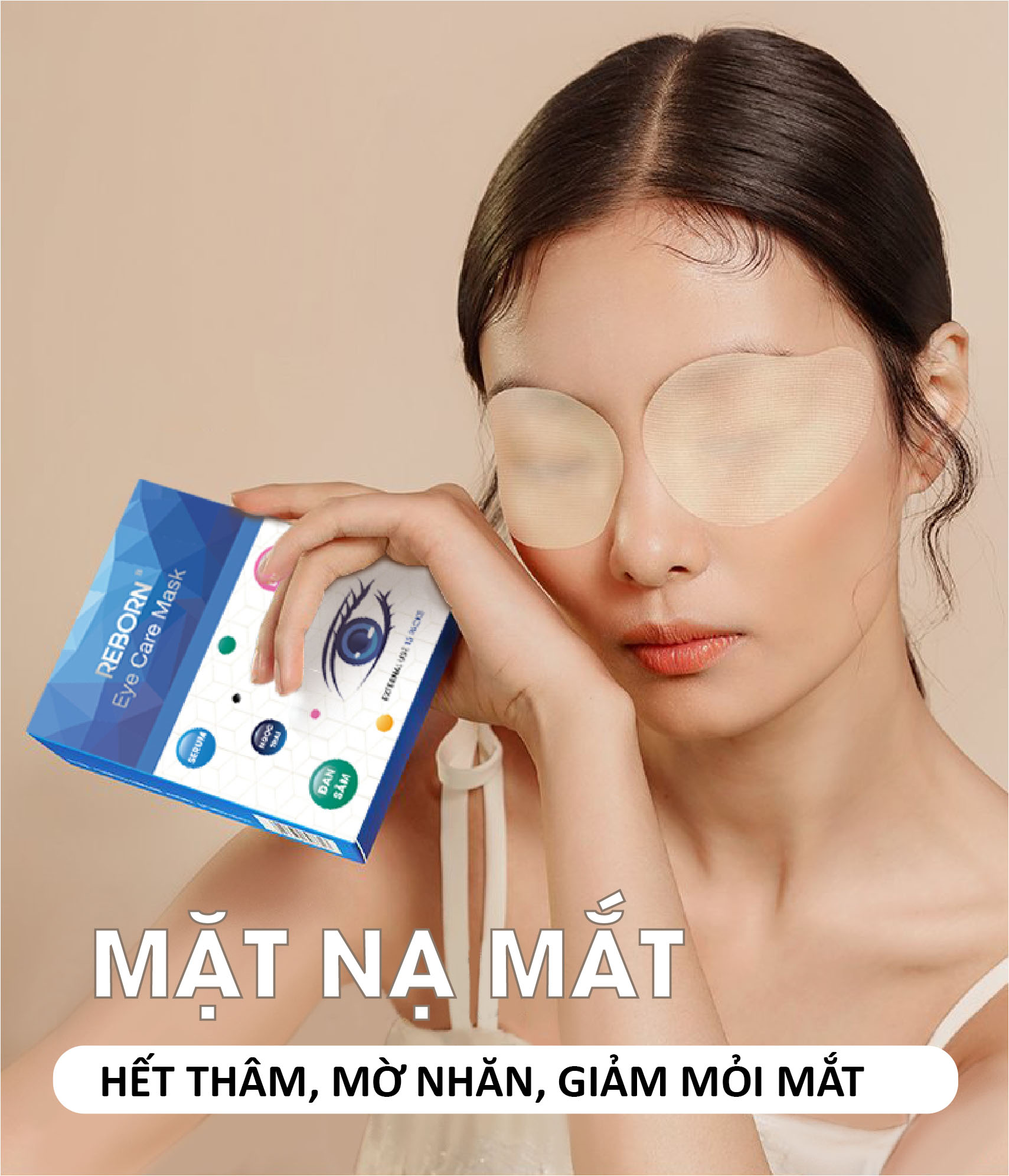 Mặt nạ mắt Reborn Hàn Quốc hộp 60 miếng