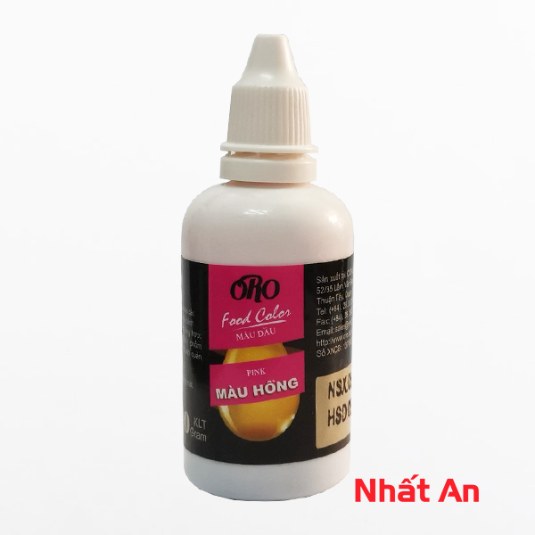 Màu thực phẩm gốc dầu ORO Hồng - 50gr