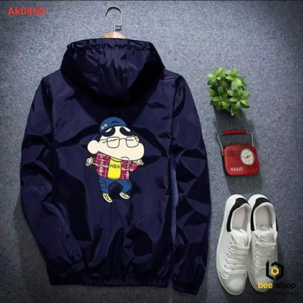 Áo khoát dù nam nữ in hình CUSHIN