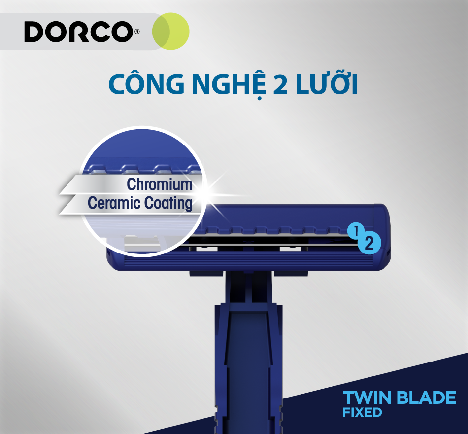 Dao cạo râu 2 lưỡi DORCO TD 708 gói 05 dao cạo