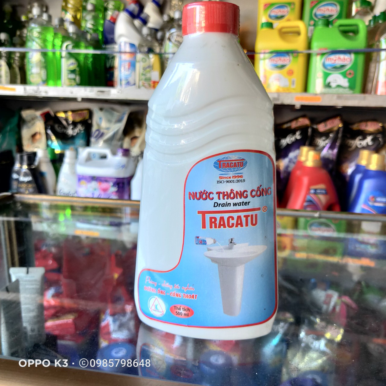 Chai nước thông cống bồn cầu Micro Tracatu 500ml