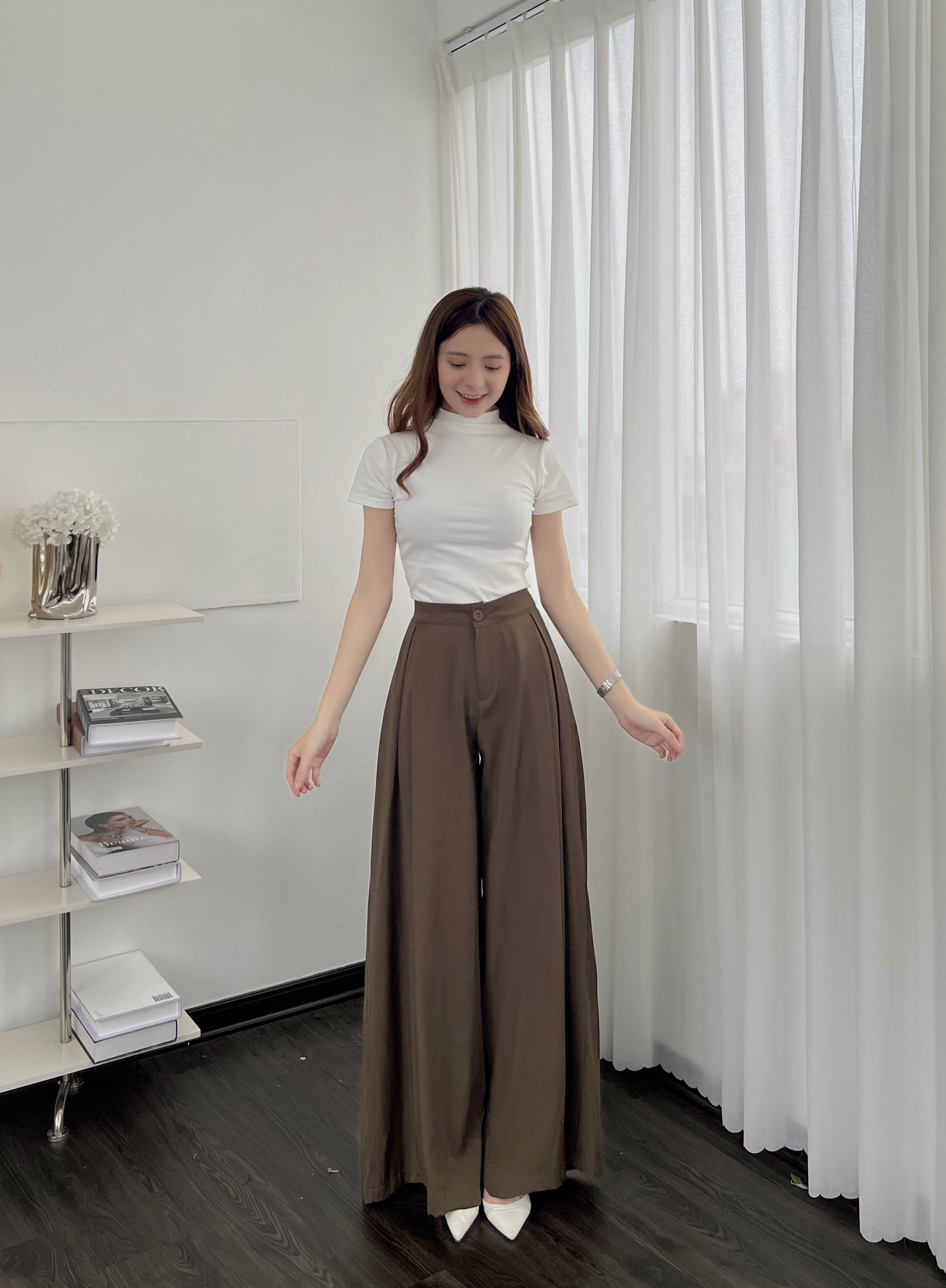 Quần nữ ống rộng xếp ly - 247storefashion - quan0038_p12k7