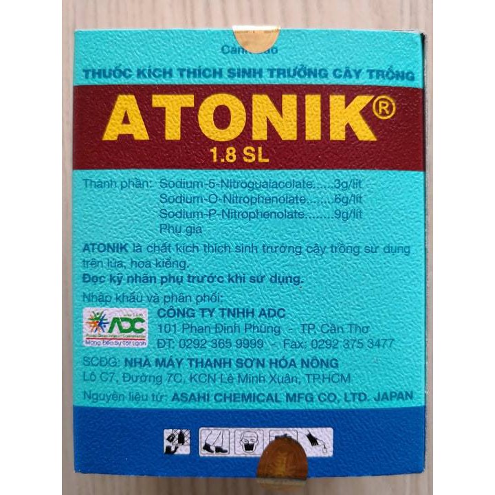 Phân bón lá Atonik hộp 10 gói