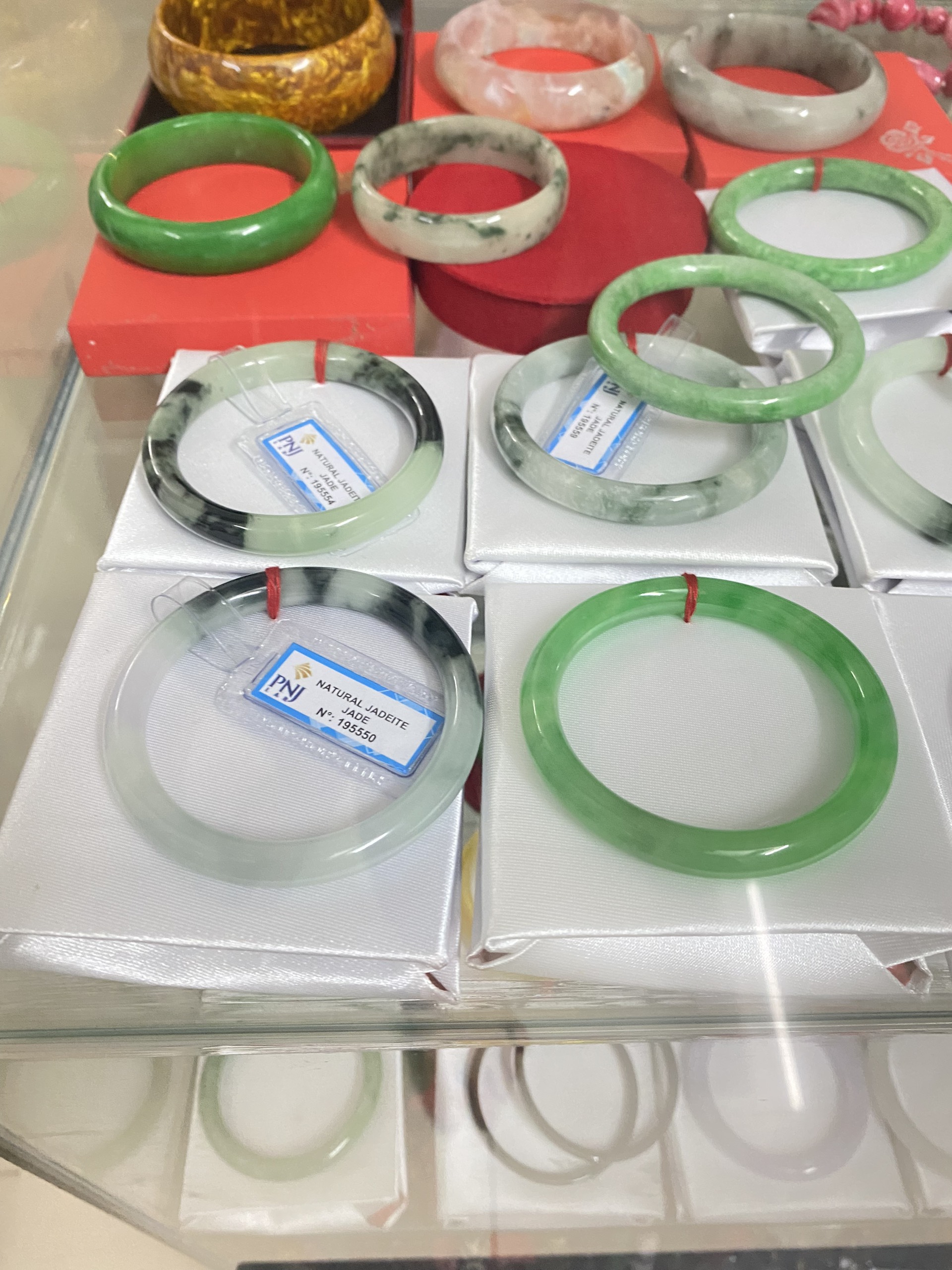 [HCM]Vòng đá cẩm thạch thiên nhiên nguyên khối Tặng mẹ Tặng cô Tặng người thân thật ý nghĩa Hàng đẹp chụp thật 100%